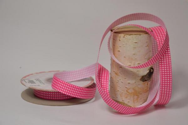 Ripsband "Gingham Grosgrain" Karo Pink